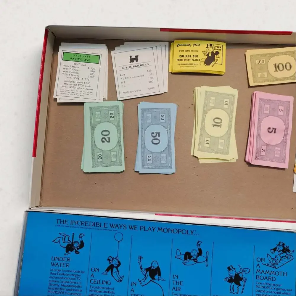 Parker Brothers Monopoly Vintage 1974 Real Estate Trading Board Game Classic USA
